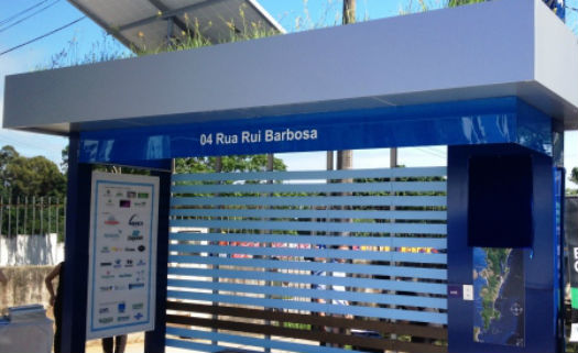 ponto ônibus sustentável