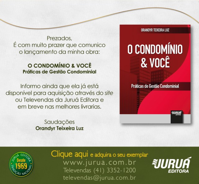 livro O condomínio e você lançamento