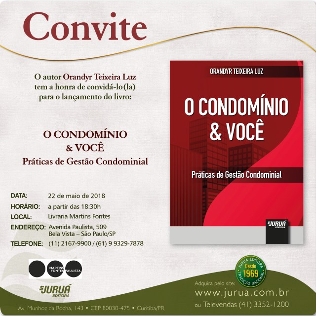 CONVITE - O CONDOMINIO E VOCE - 22.05